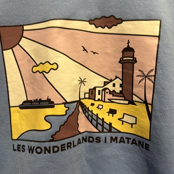 Les Wonderlands Blue Graphic Sweatshirt - Picture 3 of 7